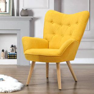 Small yellow 2025 bedroom chair